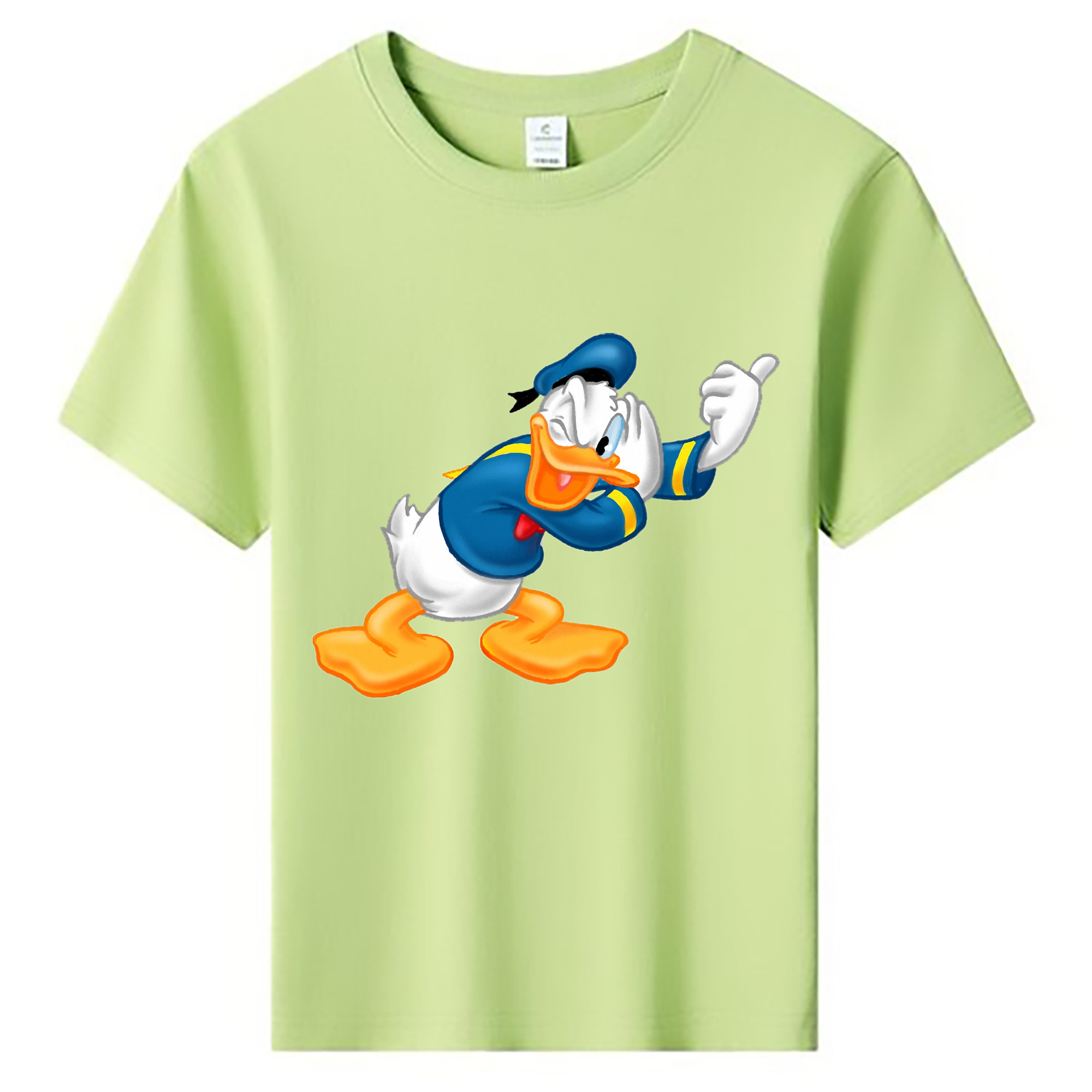 （画像用） ミッキーマウス Mickey Mouse 綿100％キッズTシャツ（フロントプリント）